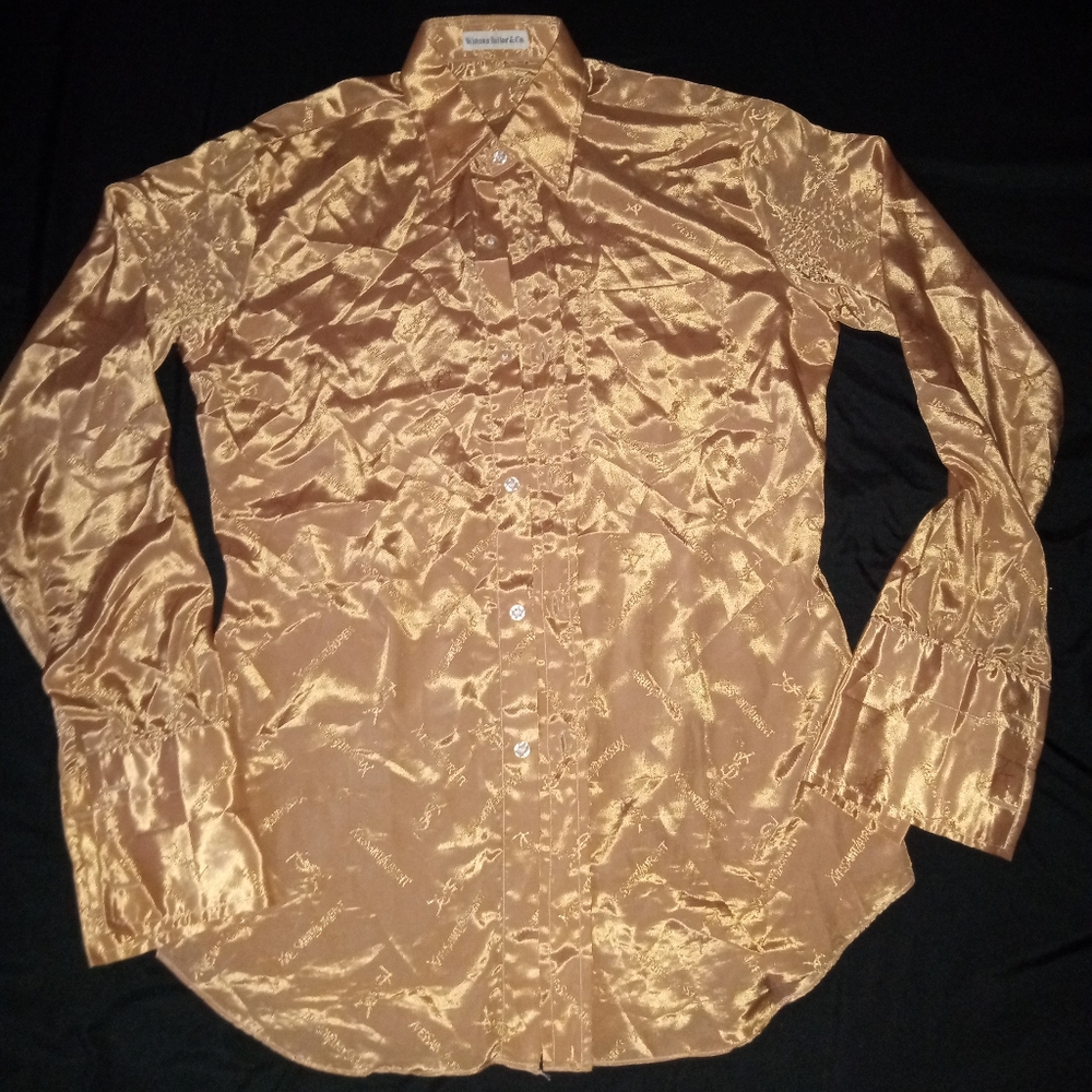 Rare Vintage Yves Saint Laurent Silk Dress Shirt